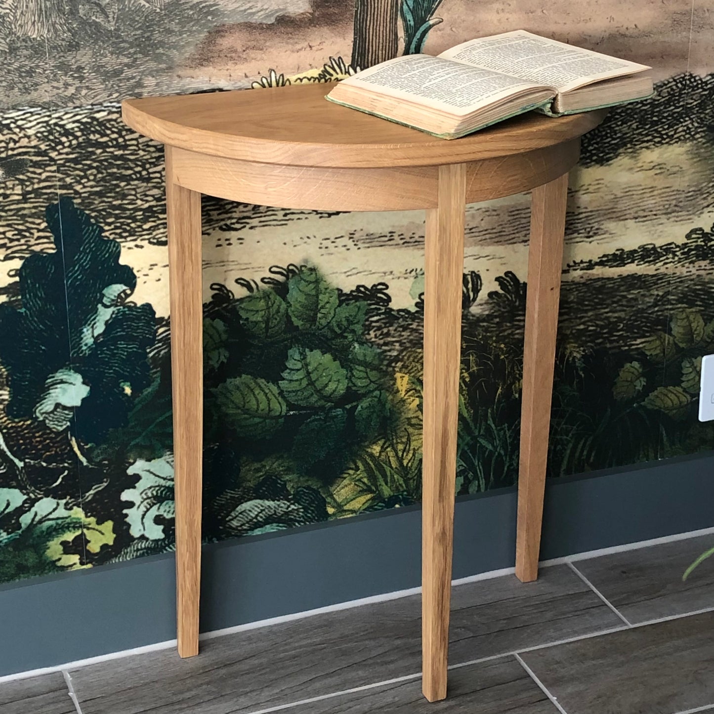 Demilune side table