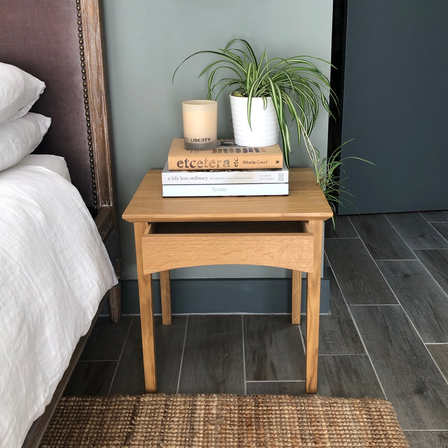 Oak side table