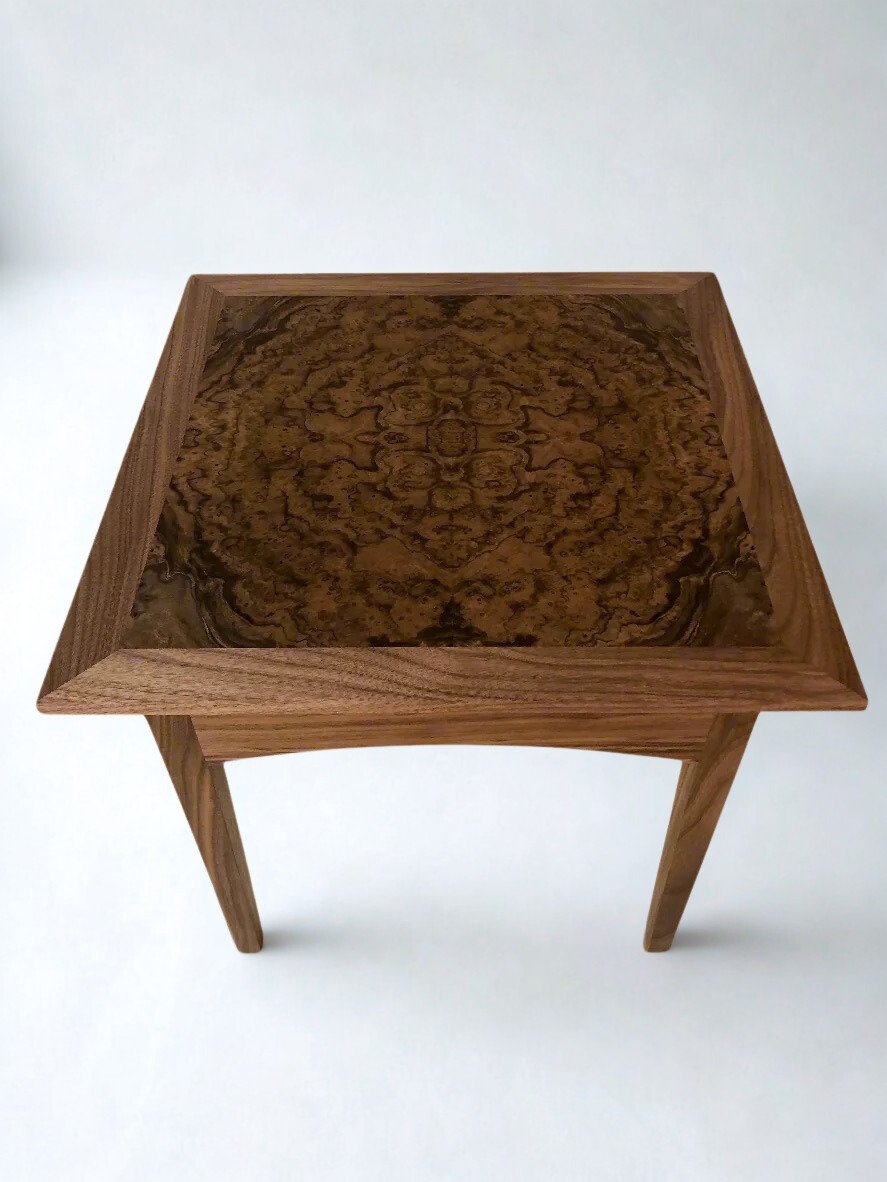 Burr Walnut Side Table