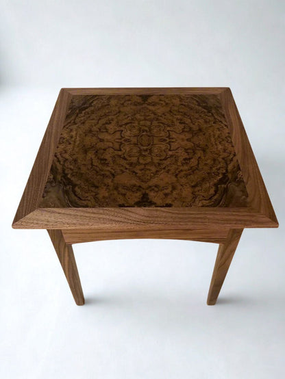 Burr Walnut Side Table