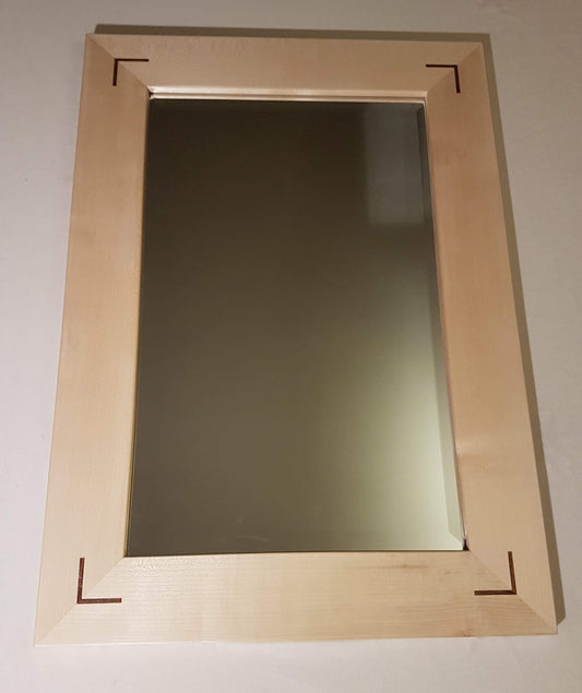 Mitered mirror frame
